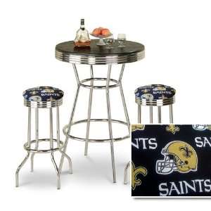   Finish New Orleans Saints NFL Fabric Seat Barstools
