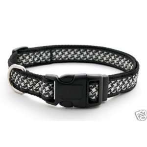   Paquette Nylon Dog Collar HOUNDSTOOTH 1x18 26