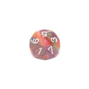  Festive Polyhedral 16mm Purple/white d10 Dice Toys 