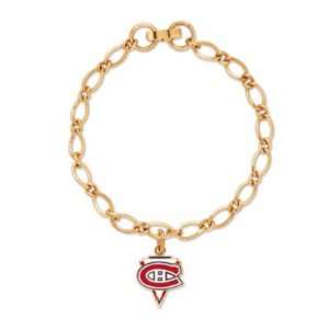 Montreal Canadiens Official Logo 7 Charm Bracelet  Sports 