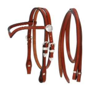  Mini Horse Basketweave V Headstall