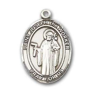  Sterling Silver St. Joseph The Worker Medal Jewelry