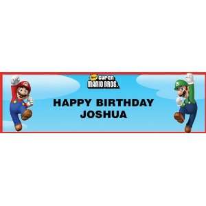 Super Mario Bros. Personalized Birthday Banner Standard 18 