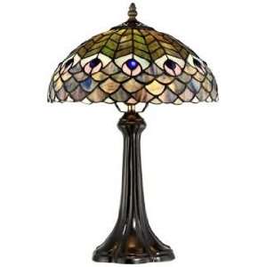  Fish Scale Tiffany Style Accent Lamp