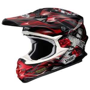  Shoei VFX W TC 1 Red Grant Motocross Helmet   Size  Large 