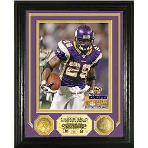  Adrian Peterson NFL Single Game Rushing Record Photo Mint 
