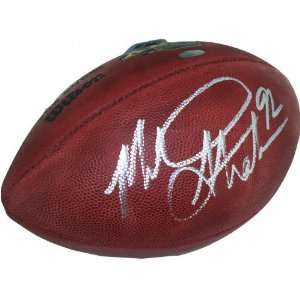  Michael Strahan Autographed SB XLII Football Sports 