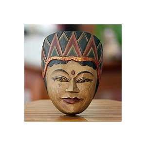  NOVICA Wood mask, Arya Damar, Bali Warrior