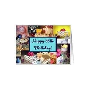  Collage 36th Birthday Card Card Toys & Games