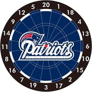 NFL New England PATRIOTS Logo Bristle Dart Board   NEW  