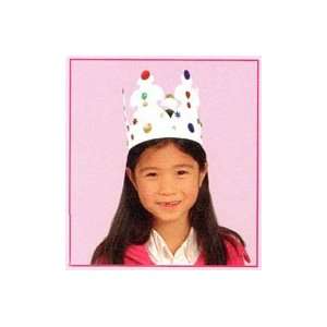  65243 Paper Crowns  White (24) 