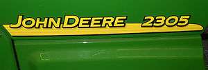 John Deere hood trim decal set for 2305 tractors LVU801815 LVU801816 