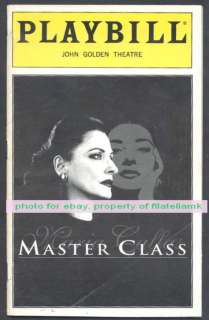 Programme John Golden Theatre Opera Maria Callas 1994  