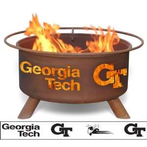   Tech Yellow Jackets College Logo Fire Pit Patio, Lawn & Garden