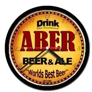  ABER beer and ale wall clock 