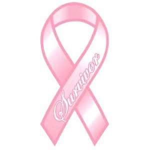  Survivor Awareness (Pink)   4 x 8 Ribbon Magnet 