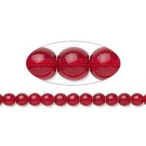  #3402 4mm round Czech Druk glass beads, ruby 50 beads 