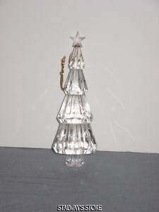 Crystal Crystalline Christmas Tree Ornament 5 NEW  