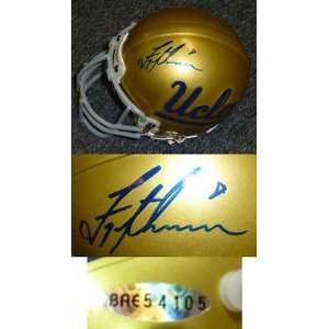 Signed Troy Aikman Mini Helmet   HOF UCLA UDA COA   Autographed NFL 