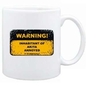   Warning  Inhabitant Of Akita Annoyed  Japan Mug City