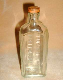 Old Antique Furst McNess Company Glass Bottle with Lid  