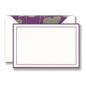 Vera Wang Mulberry Purple Bar Panel Printable Cards  