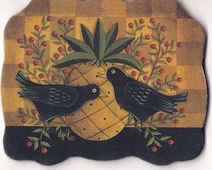 Pineapple Crows Magnet Folk Art by David Harden Legacy  