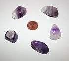 Set of 5 Banded Amethyst Gemstones Lot   Healing, Reik