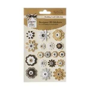   Wedding 3D Flower Stickers Mixed; 3 Items/Order Arts, Crafts & Sewing