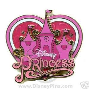  Disney Princess Castle on Heart 3D Pin 