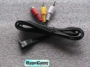 RCA AUDIO VIDEO AV CABLE RIGHT ANGLE*4*AIPTEK CAMCORDER  