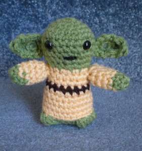 Amigurumi Hand Crocheted Star Wars Yoda 4 Doll *NEW*  