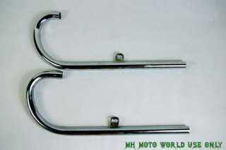   Chromed exhaust pipes 24P M1/M1M SV Flat Head (MH NUMBER02 0061