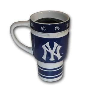  New York Yankees Sculpted Travel Mug 16oz Sports 
