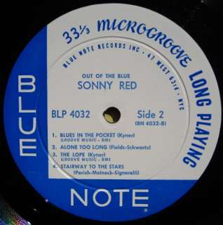 Sonny Red Out of the Blue LP Blue Note 4032 DG Mono 47 W 63rd  