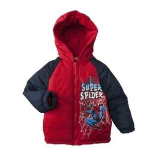  Spiderman Toddler Boys Heavy Weight Jacket   Red (3T 