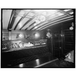  Yacht Althea,cabin,showing books