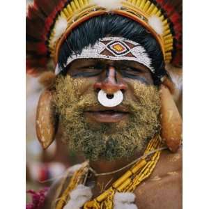  A Tribesman Pauses for a Portrait During the Annual Tribal 