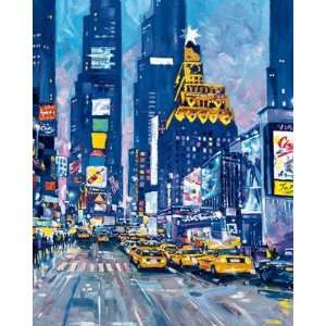  Times Square, NYC by Roy Avis   19 3/4 x 15 3/4 inches 