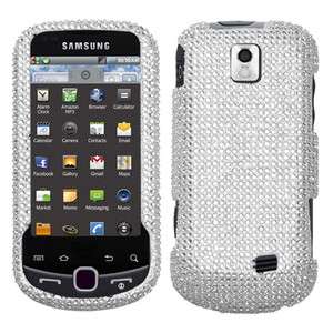 Samsung Intercept M910 Hard Case Snap On Cover Silver Bling  