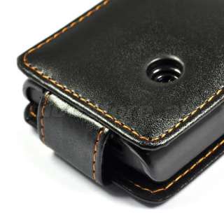 LEATHER CASE COVER FOR SONY ERICSSON XPERIA X8 BLACK  
