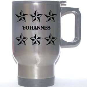  Personal Name Gift   YOHANNES Stainless Steel Mug (black 