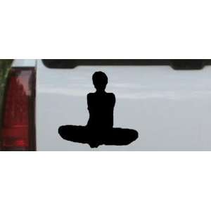 Yoga Pose Silhouettes Car Window Wall Laptop Decal Sticker 