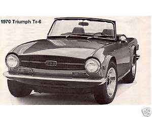 1970 Triumph TR 6 Refrigerator Magnet  