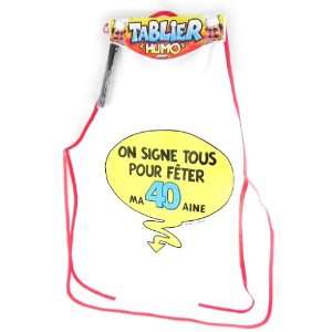  Apron dedication 40 Ans.