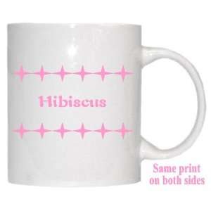  Personalized Name Gift   Hibiscus Mug 