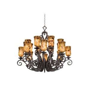   Ibiza Wrought Iron 16 Light Chandelier From the Ibiza Collection 4264