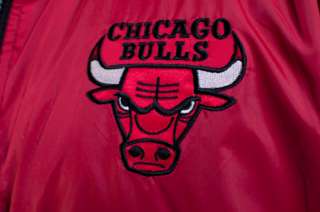 NEW MENS PRO PLAYER NBA CHICAGO BULLS RED BLACK REVERSIBLE JACKET COAT 