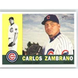 2009 Topps Heritage #182 Carlos Zambrano   Chicago Cubs (Baseball 