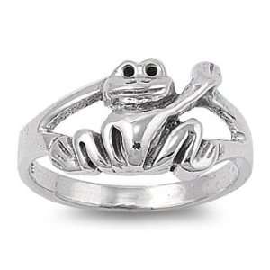  Sterling Silver Plain Ring   Monkey size8 Jewelry